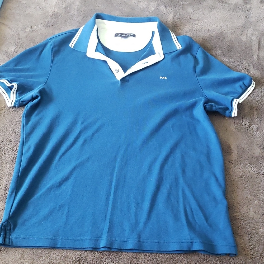 Michael Kors Classic Blue Polo Shirt
